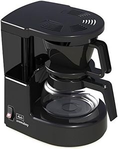 Melitta Cafetera de filtro con jarra de vidrio, Para 2 tazas de café, Aromaboy, Negro, 1015-02