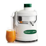 Omega Juicers J4000 Stainless Steel 1/3-HP Continuous Pulp-Ejection Juicer, White