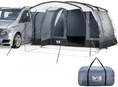 Trail Langley Skylight Driveaway Awning for Campervans, Side Tent, UPF50+ UV Protection, 5000mm Waterproof, Groundsheet, Windows, Front Canopy, Cowling Height 180cm-210cm (L330cm x W300cm x H210cm)