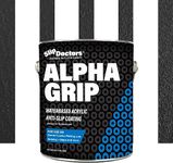 Alpha Grip Non-Slip Paint for Concrete & Asphalt – Non-Skid Coating Ideal for Striping Parking Lots, Playgrounds & Pavements (Black, 1 Gallon)