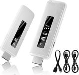 ICZI 4K Wireless HDMI Transmitter and Receiver,With LED Screen Display, 165ft/50m, 2.4G/5G Wireless HDMI for Streaming Video and Audio to TV/Projector/Laptop/PC/TV Box, 1080P Output (White)