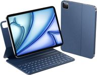 HOU iPad Air 11‘’ 2024(M2)/iPad Air 5th Generation Case Keyboard(4th Generation),iPad Pro 11 inch Case with Keyboard(4th/3rd/2nd/1st),Folio,Ultra Slim,Magnetic Charging,Adjustable Angle, Blue