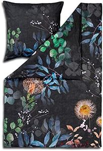 ESTELLA Mako-Satin Bettwäsche Midnight Multicolor 1 Bettbezug 135 x 200 cm + 1 Kissenbezug 80 x 80 cm