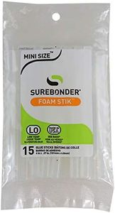 Surebonder FM-15 Mini Low Temperature Foam Stik Glue Stick-15 Sticks-4" Length 5/16" Diameter