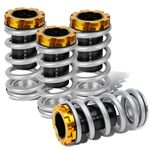 For Civic/CRX/Del Sol/Integra Aluminum Scaled Coilover Kit (Silver Springs Black Sleeves)