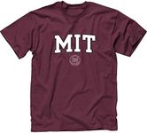 Ivysport MIT University Short-Sleeve T-Shirt, Crest, Maroon, Small