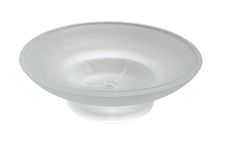 Pure Source India Glass Soap Dish for Bathroom Or Kitchen, (3.25 Inch)