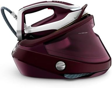 Tefal GV9810 Pro Express Vision Dampfbügelstation | Smart LED-Leuchte am Bügeleisen | leistungsstarker 8,3-Bar-Druck | 180 g/Min. Dampf | 680 g/Min. extra Dampfstoß | Anti-Kalk System | Rot/Weiß