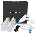 COOBST Cupping Set Chinese Cupping Therapy Set, Professional Massage Cupping Set with Pump and Extension Tube, 9pcs Home Cupping Hijama Kit Suction Cup Vacuum Therapy Set for Body Pain Relief-Blue