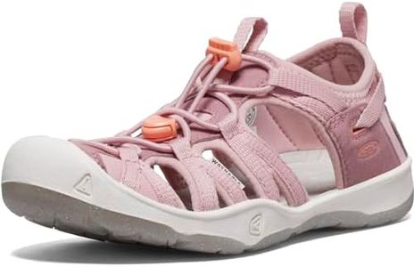 KEEN Kid's Moxie Closed Toe Casual Sandal, Nostalgia Rose/Papaya Punch, 5 Toddler