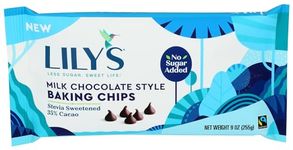 Lily's - Stevia Sweetened Baking Chips 35% Cacao Milk Chocolate - 9 Oz