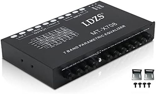 ERYUE Ecualizador profesional de 7 bandas para coche,amplificador cruzado de sintonización EQ de Audio multifuncional para coche,ecualizador paramétrico,Ecualizador de coche