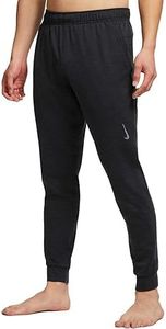 Nike Men Yoga Dri-FIT Pants (X-Large, Off Noir/Black)
