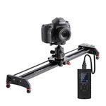 GVM Great Video Maker Motorized Camera Slider Video Rail Track Dolly with Controller Video Shooting Time-Lapse Aluminum Alloy Video Slider for Interview Film Photography