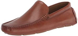 Vince Camuto Men's Eadric Casual Driving Shoe Loafer, Tan/Cognac, 10.5