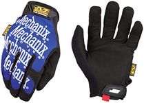 Mechanix Wear: The Original Work Glove with Secure Fit, Synthetic Leather Performance Gloves for Multi-Purpose Use, Durable, Touchscreen Capable Safety Gloves for Men (Blue, Large)