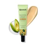 Quench Daily Defense Tinted Sunscreen SPF 50 PA+++ for Glowing Skin with Avocado & 2% Niacinamide, Blue Light Protection, Satin-Matte Finish, Made in Korea (Deep, 50ml)