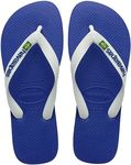 Havaianas - Top Brasil Logo, Comfortable, Durable and Lightweight Flip-Flops, with Non-Slip Sole, Brazilian Flag on the Straps, Adults Unisex