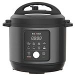 Instant Pot 6QT, New Launch, Stainless Steel 9-in-1 Electric Pressure Cooker, Slow Cooker, Rice Cooker, Steamer, Saute, Yogurt Maker, And Warmer (6QT Black) (Instant Pot 6QT Essential)6 Quarts