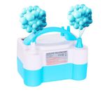 zikillya® Electric Balloon Pump, 600W Portable Dual Nozzle Inflator for Parties, Weddings, Birthdays & Decorations (AC220-240V)