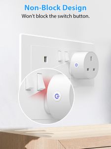 EIGHTREE Smart Plug 4-Pack – WiFi Outlet Compatible with Alexa & Google