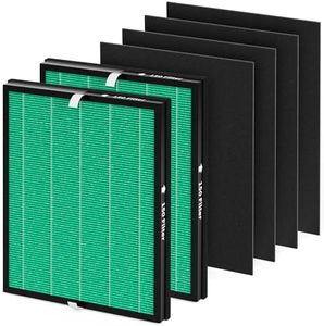 VALZONE 2 Pack 150 True HEPA Filter Replacement Sets for Coway Airmega 150 Air-Purifier, 2 *Green True HEPA and 4 *Active Carbon Filters, Part Number AP-1019C-FP