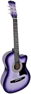 38in Cutaway Acoustic Guitar with guitar bag - Purple Burst