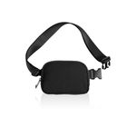 GUSTAVE® Mini Waist Bag for Men & Women, Square Fanny Pack for Women Lightweight Shoulder Chest Pack Waist Pouch with Adjustable Strap for Work, Running, Hiking, Travel