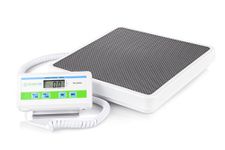 Medical Heavy Weight Floor Scale: Digital Easy Read and High Capacity Health, Fitness and Physician Portable Scale with Battery andÃ‚ AC Adapter - Pound and Kilogram Settings - 550 lb / 249 Kg Limit