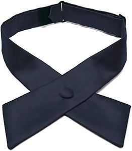 tiemart Crossover Tie (Dark Navy Blue)