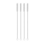 HUNCHA Straw Cleaner Brush Set, 4-Piece Long Cleaning Brush for Straws on Tumbler, Water Bottle, Sippy Cup, and Pipes, Tubes or Hummingbird Feeders