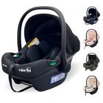 My Babiie MBCS02 SE i-Size Baby Car Seat - 40-87cm (Birth to 15 Months Approx.), R129, Group 0+, Lightweight Infant Carrier, Large Canopy, Newborn Insert, Adjustable Headrest - Black SE