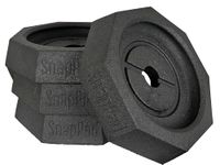 SnapPad Prime (4-Pack) | Four-Point RV Leveling Blocks Featuring 10" Round Jack Feet | Adds 316% Additional Surface Area, 8.9 lbs. Per Pad & 13.25" Width | Must-Have Camper Leveling Blocks
