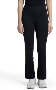 Jockey MW77 Women's Microfiber Elastane Stretch Regular Fit Flared Pants with StayFresh Treatment_Black_XL