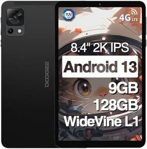 DOOGEE T20 Mini Tablet 8", 9GB RAM + 128GB ROM/1TB, Tablet Android 13, Schermo 1920x1200 FHD+ e Batteria da 5060mAh, Tablet 4G LTE e WiFi 2.4G/5G Certificato TÜV, Tablet Con SIM, Nero