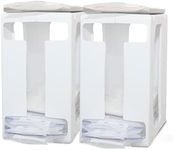 Nurse & Nourish 2 Pack Breast Milk Storage Tower - Convenient Storage for Milk Freezer Bags - Efficiently Store Milk in Freezer Organizer Tower - Breast Milk Storing Containers for Up to 120oz Milk