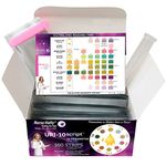 Nurse Hatty - 160ct. KIT - 10 Parameter Urine Test Strips (5ct. X 32 Packs) for Leukocytes, Nitrites, Protein, pH, Ketone, Bilirubin, Calcium & More! Test Tube, Moisture Clip & Waterproof Chart Incl.