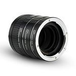 Auto Macro Extension Tube JJC 12 20 & 36mm Focus Macro Extension Tubes for Canon EF-S EF Mount T7 T6 T5 T3 XS 7D 6D 5D T7i T6i T5i T4i T3i T2i T1i SL2 SL1 80D 70D 60D 50D 40D Adapter Ring Tube