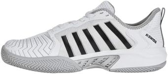K-Swiss Men's Pickleball Supreme Shoe, White/High Rise/Black, 9.5 M