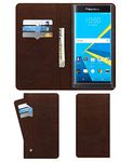 ACM Wallet Leather Flip Carry Case Compatible with BlackBerry Priv Mobile Flap Card Holder Front & Back Cover Rich Brown