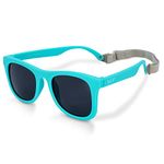 JAN & JUL Baby Boy UV400 Sunglasses with Strap (S: 6 Months-2 Years, Teal)