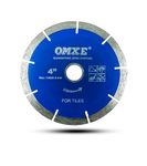 OMXE 4-Inch (110mm) Diamond Saw Blade | Super Thin Tile Cutting Blade, Marble Cutter Blade, Granite Cutting Disc, Porcelain Disc, Ceramic Cutter | Zero Chipping | 13,600 RPM (Pack of 1)