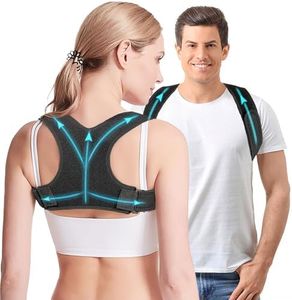 Posture Corrector for Women & Men,Breathable & Adjustable Back Posture Corrector,Invisible Upper Back Brace Support and Providing Pain Relief from Neck, Back and Shoulder