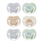 Tommee Tippee Anytime Dummies, 0-6 Months, 6 Pack of Symmetrical, BPA Free Dummies