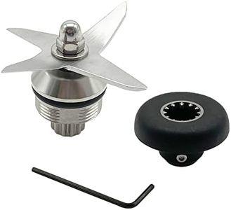 Blender Wet Blade Replacement Assembly with 891 Drive Socket Kit Replace 1151 1152 STM102R 104675-1 for Vitamix 500 5200 6300 VM0103 Standard 1195 15504 15643 15652 58625 58805 64oz and 32oz Container