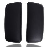 Arm Pads Caps Replacement, Chair Armrest Pads Compatible with Haworth Zody Office Chair 1 Pair (Black)