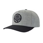 Brixton Men's Crest C Mp Snbk, Heather Grey/Black, One Size