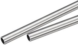 uxcell 304 Stainless Steel Capillary Tube, OD 7.5mm x 0.8mm Wall Thick 250mm Length Metal Tubing for Industry Machinery, 2Pcs