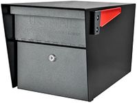 Mail Boss 7521 Mail Manager Locking Mailbox, Large, Black & Granite