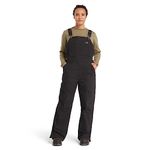 Timberland PRO Womens Gritman Insulated Bib Overalls, Black, X-Large